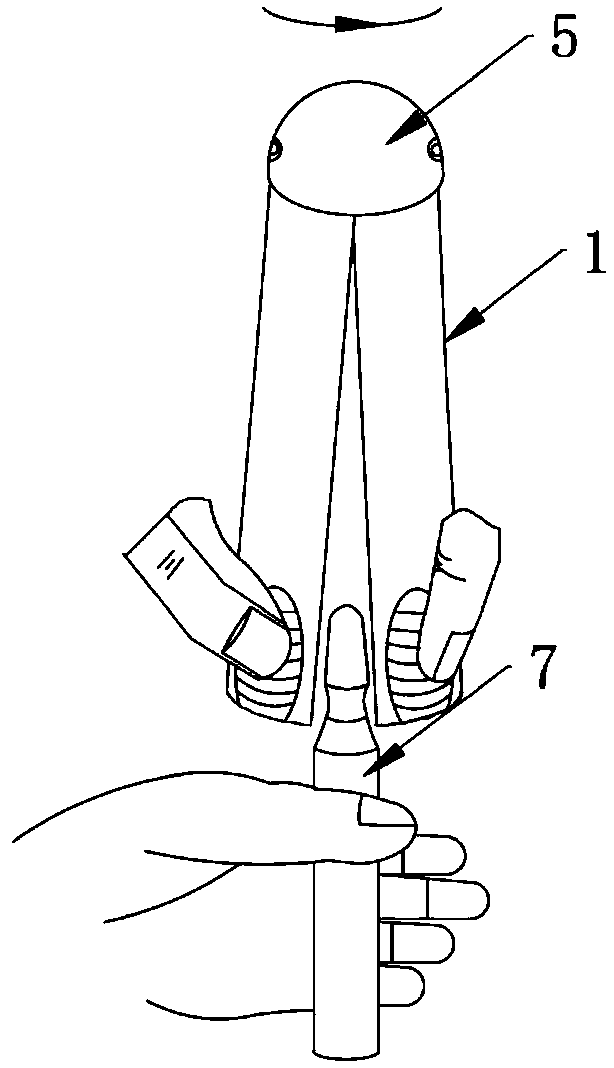 Ampoule bottle breaking device