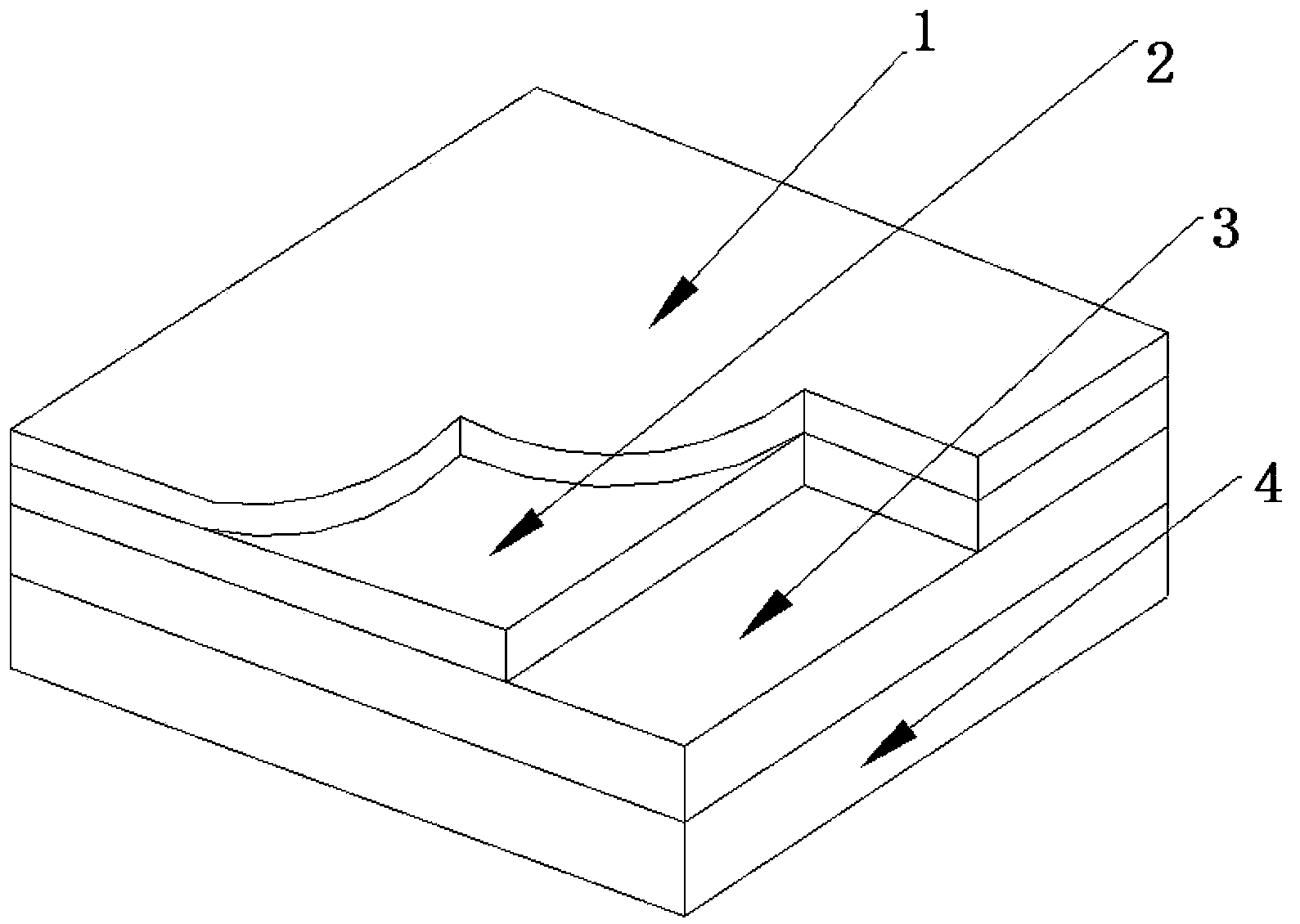 Thermosetting resin composite facing material and preparation method thereof