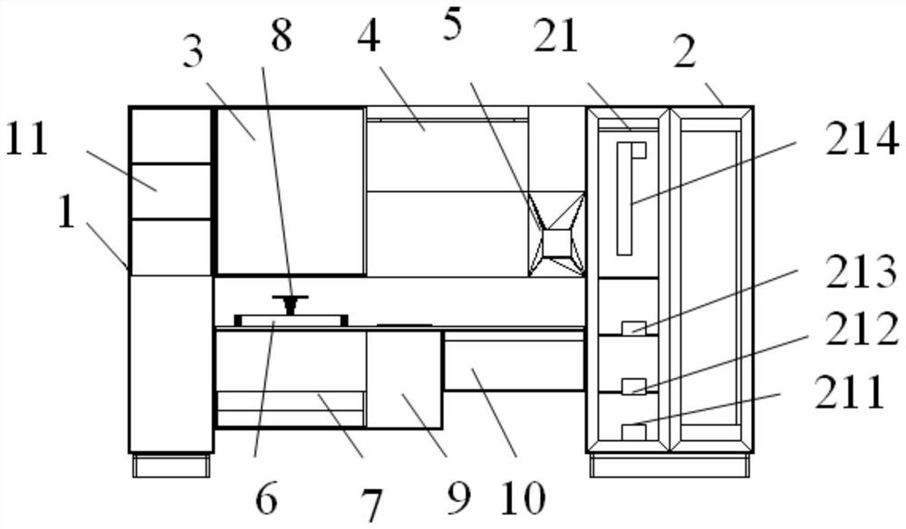 Intelligent combined bathroom system