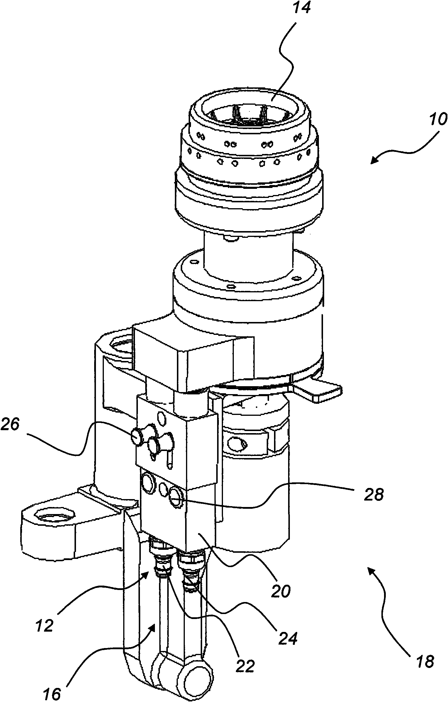 Device and method for blow moulding plastic containers