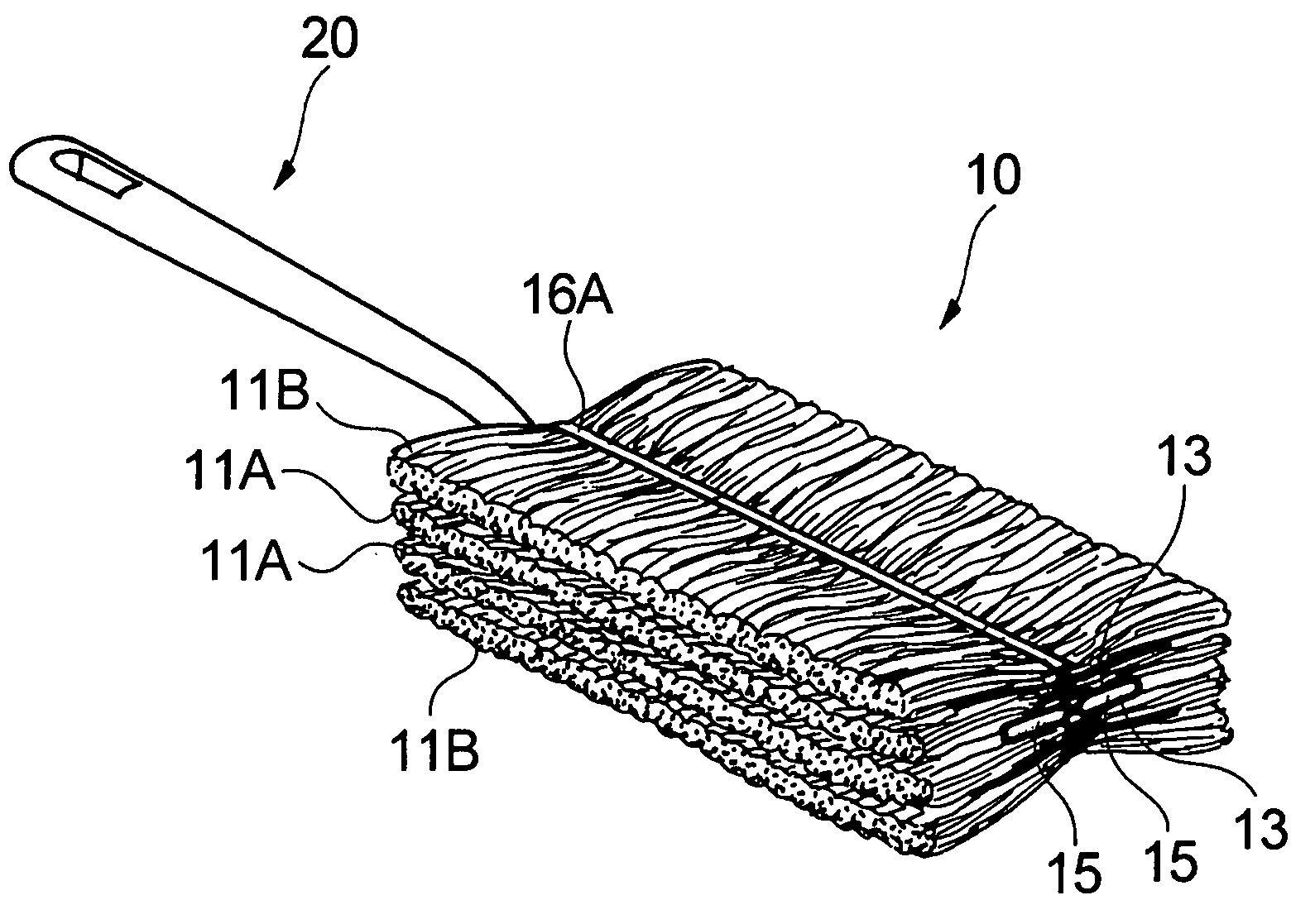 "Cleaning Article, Method of Fluffing Cleaning Article, and Method of Producing Cleaning Article"