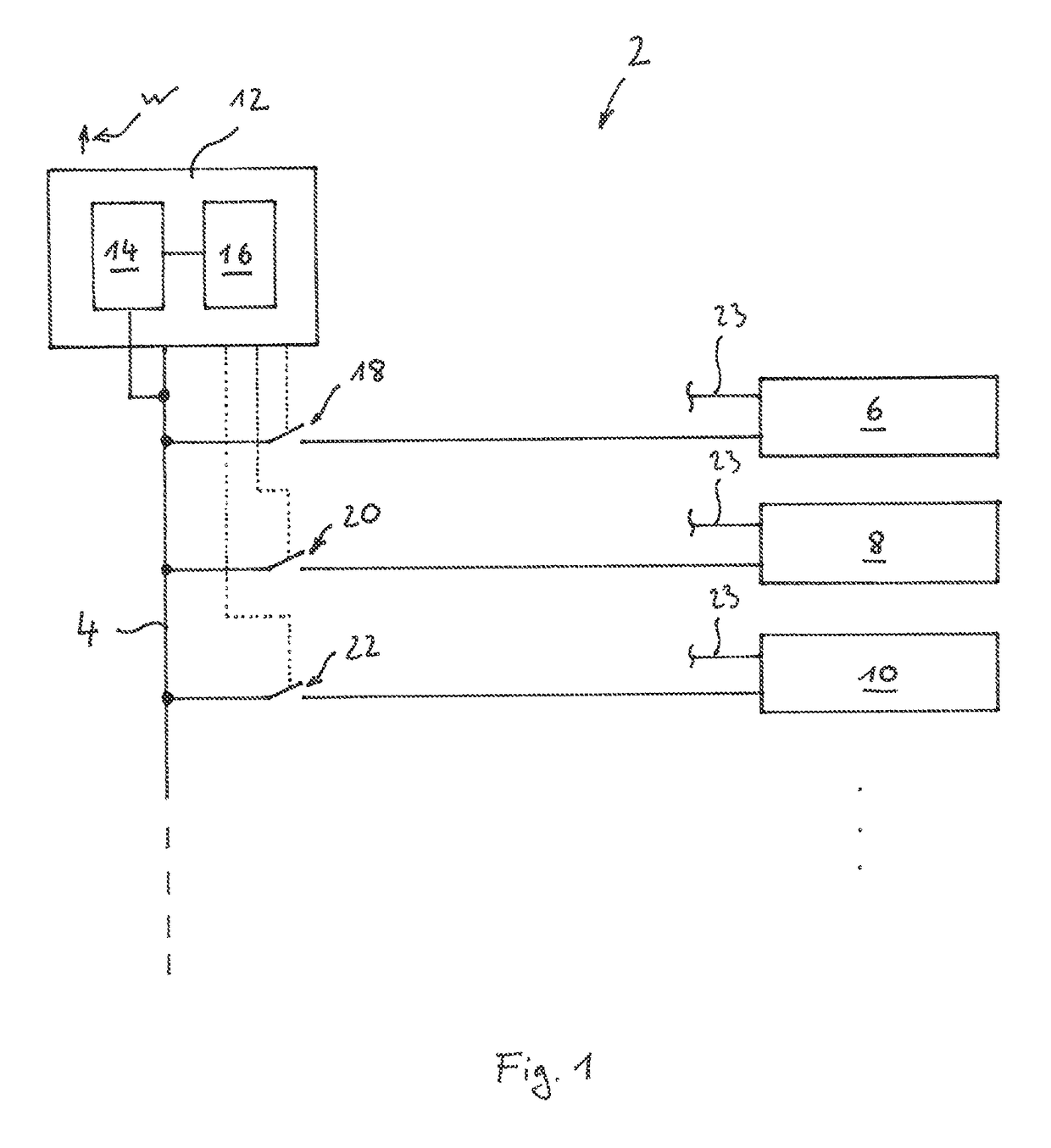 Method for detecting a device that generates spurious signals in an electrical network, an electrical system and an aircraft