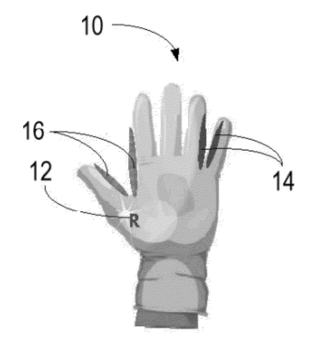 Hand coverings with directional indicators