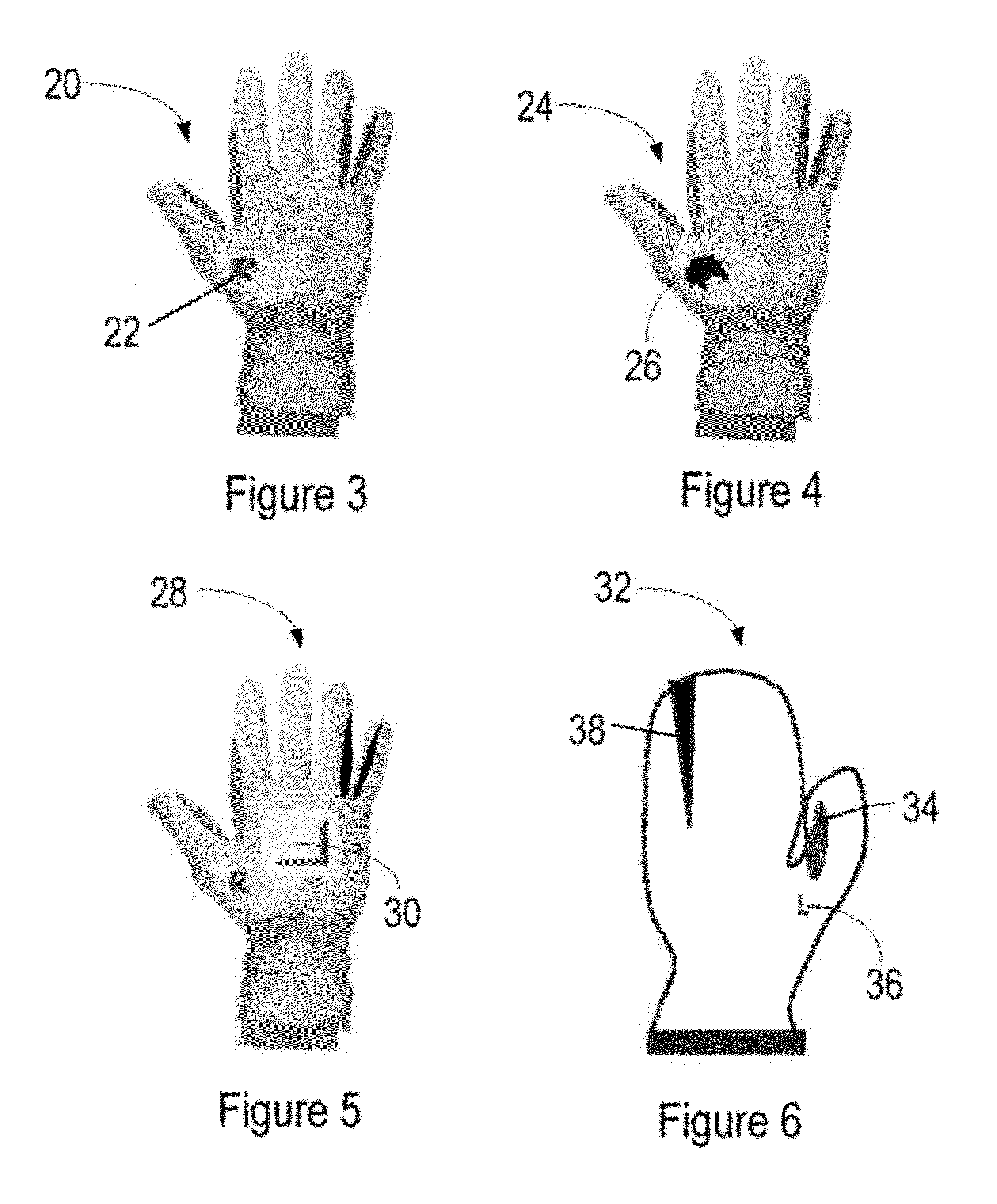 Hand coverings with directional indicators