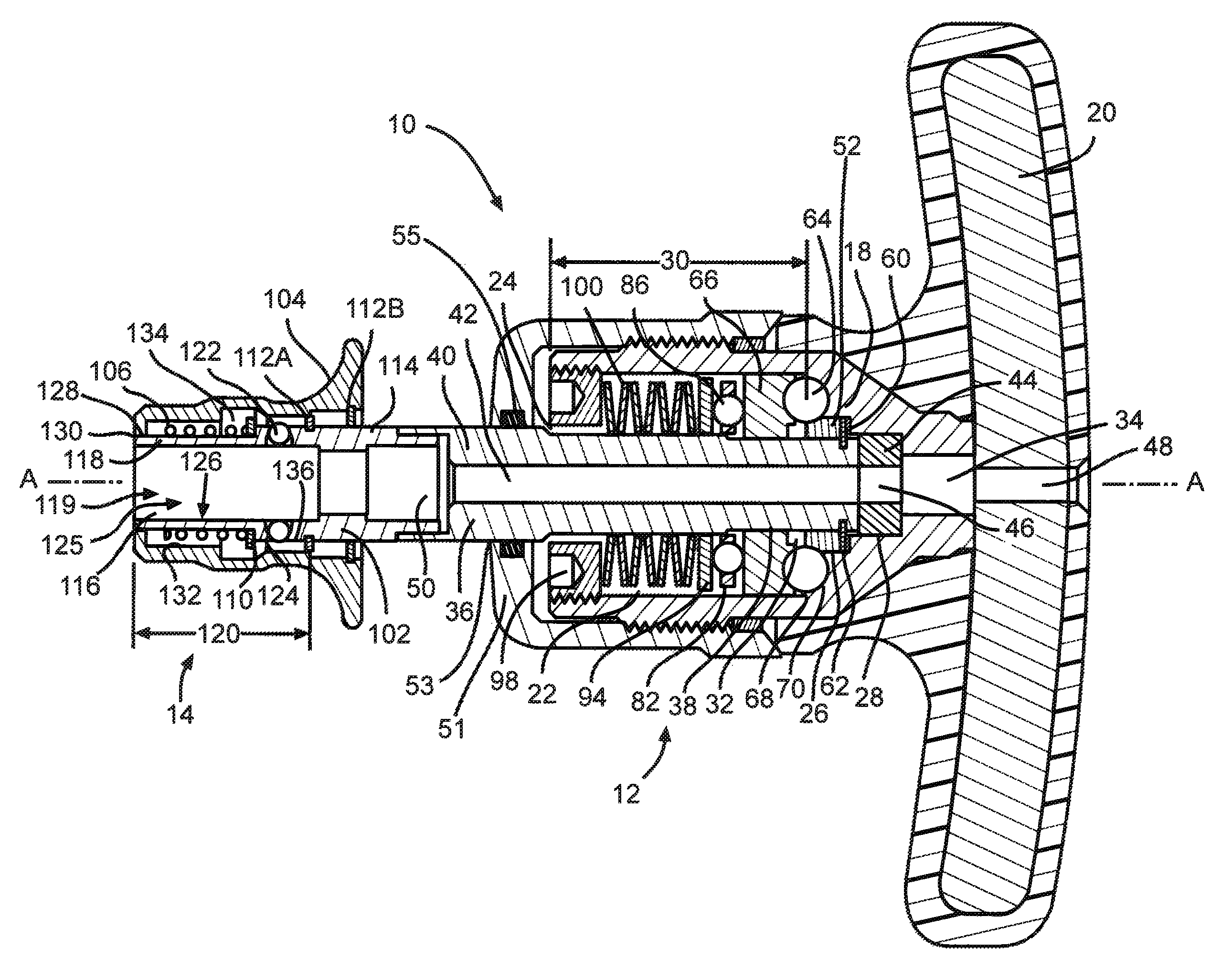 Torque limiting mechanism with lock bushing