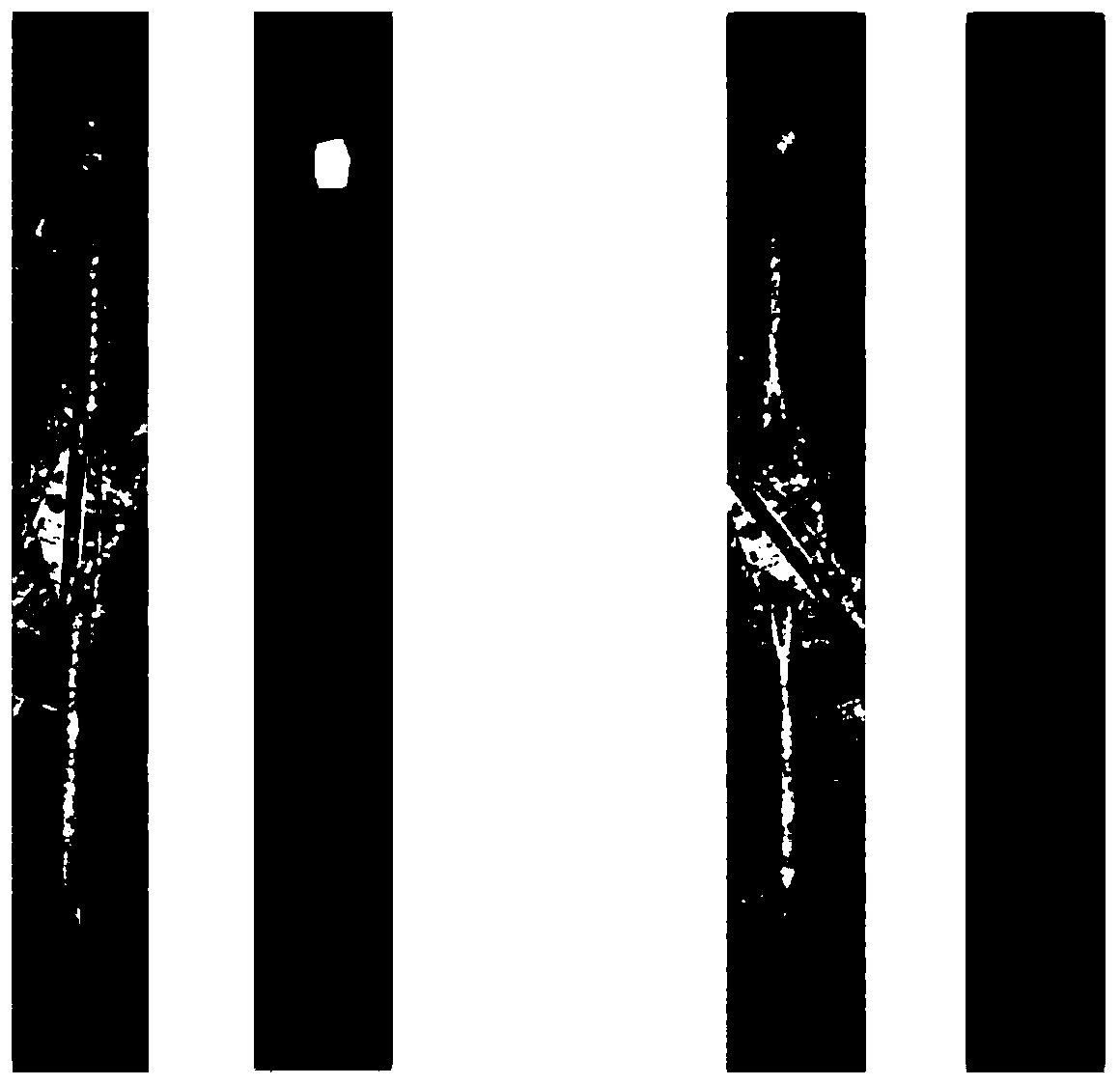 Breaking fault detection method for cross rod body of bottom part of railway wagon