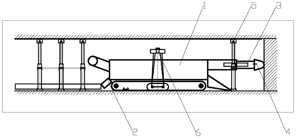 Rapid excavation method of branch roadway in continuous mining and continuous charging working face