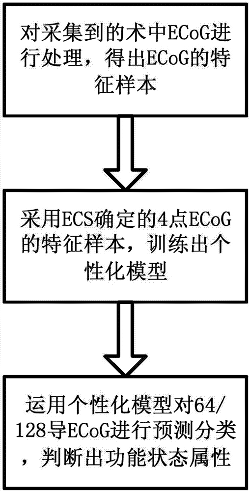 Individual identification method for specificity of cortex electroencephalogram signals in operation