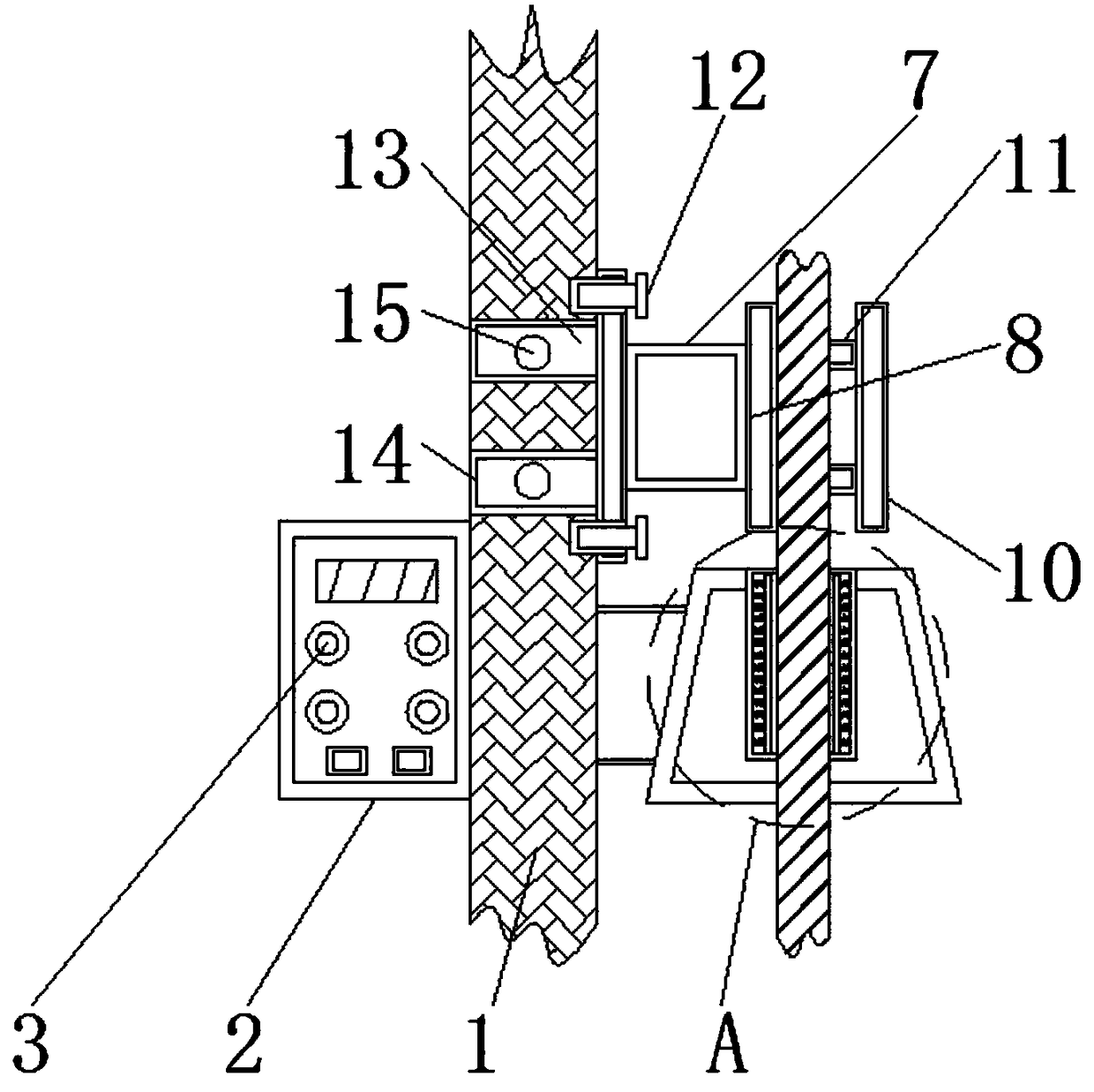 Crane inclined pulling resistant device with good stability