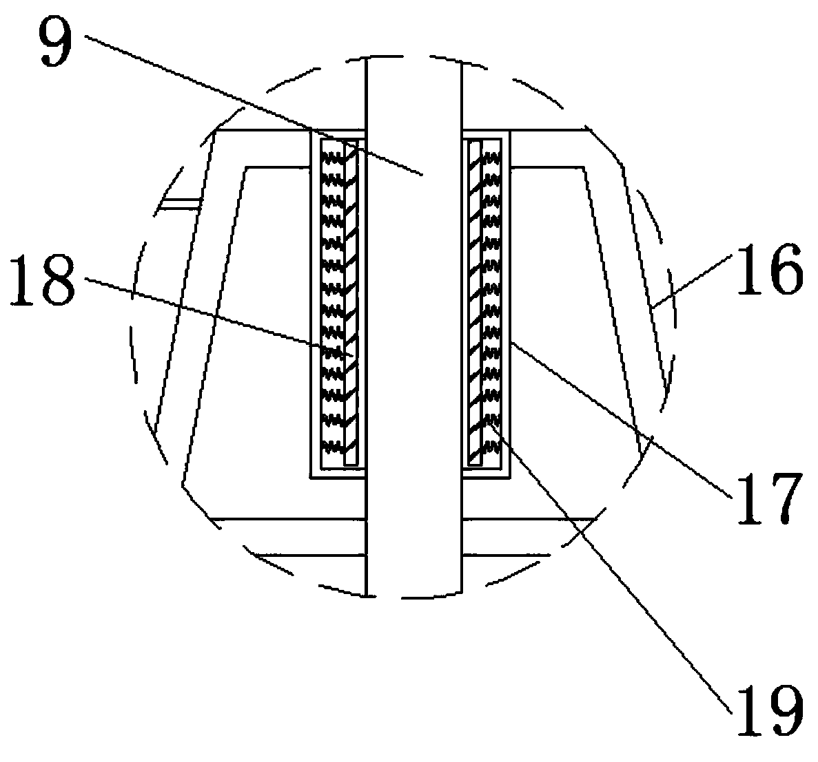 Crane inclined pulling resistant device with good stability