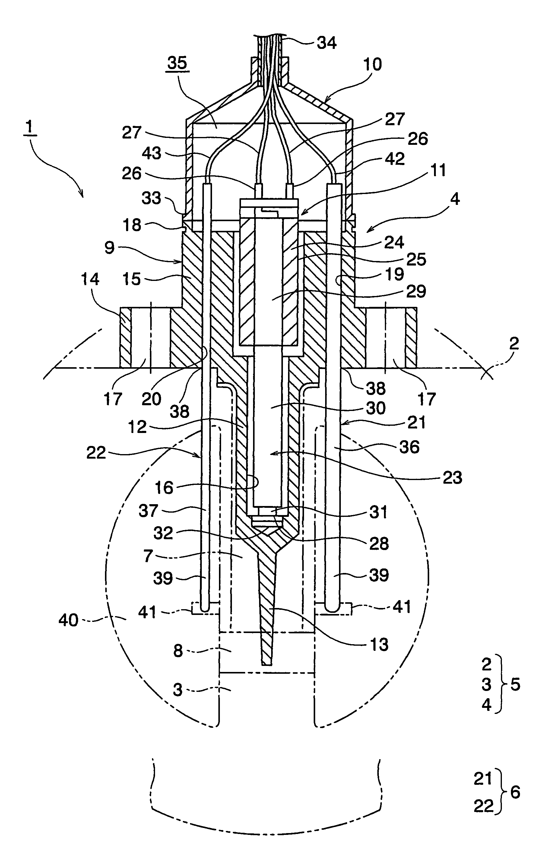 Explosion-proof high temperature compatible, multi-vortex flow meter