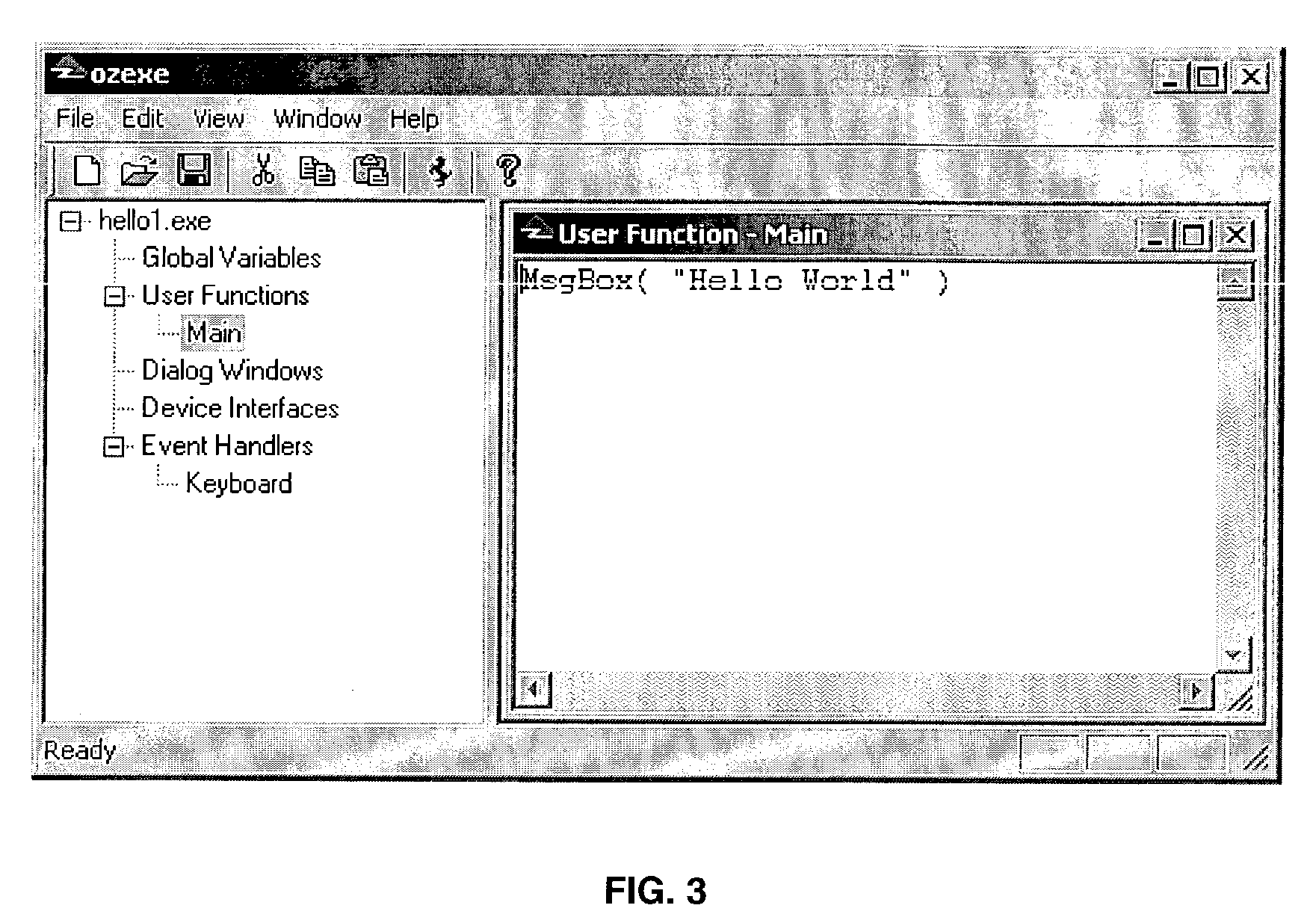 Software development system for editable executables