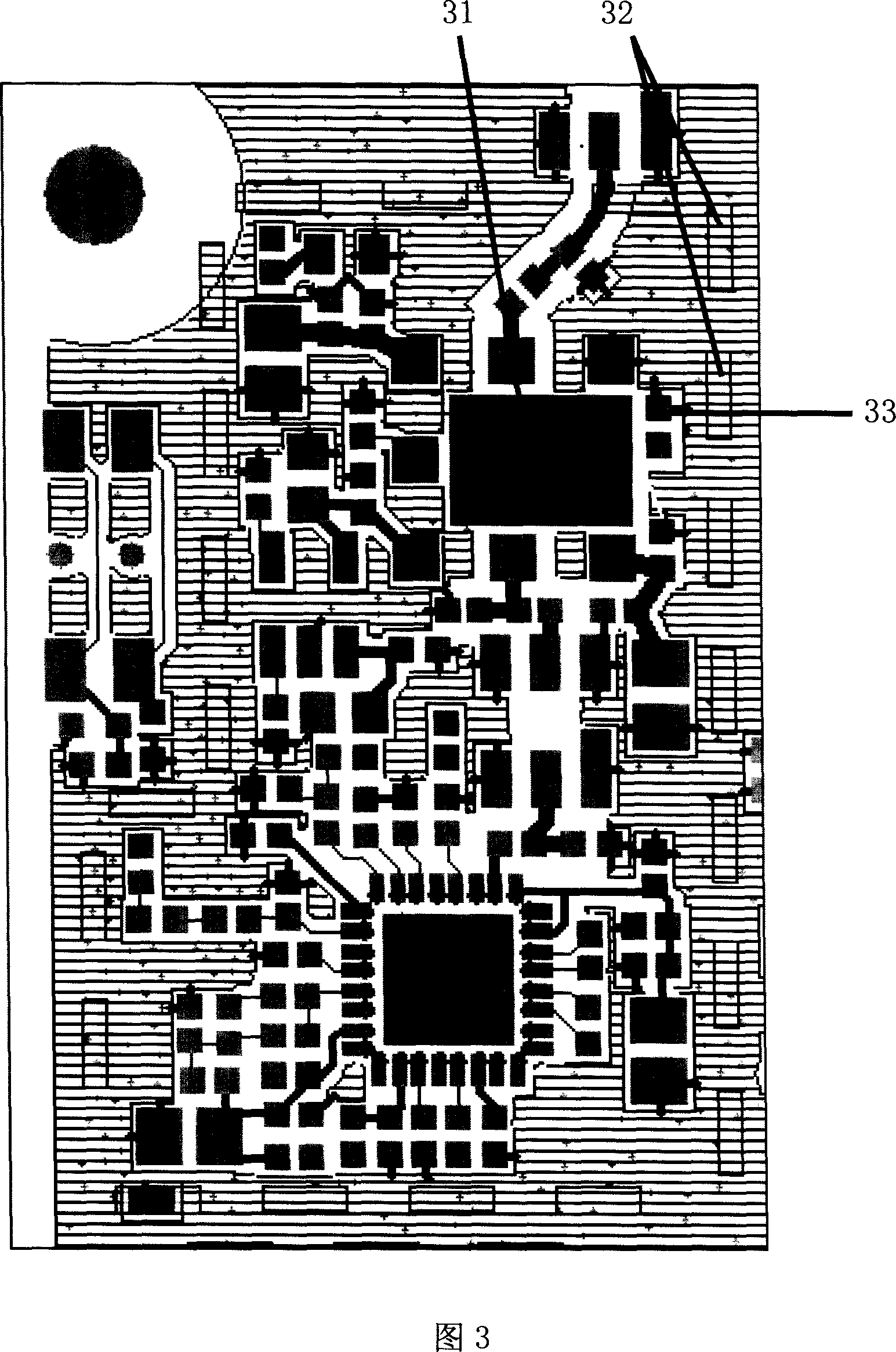 Allocation wiring structure of printing circuit board