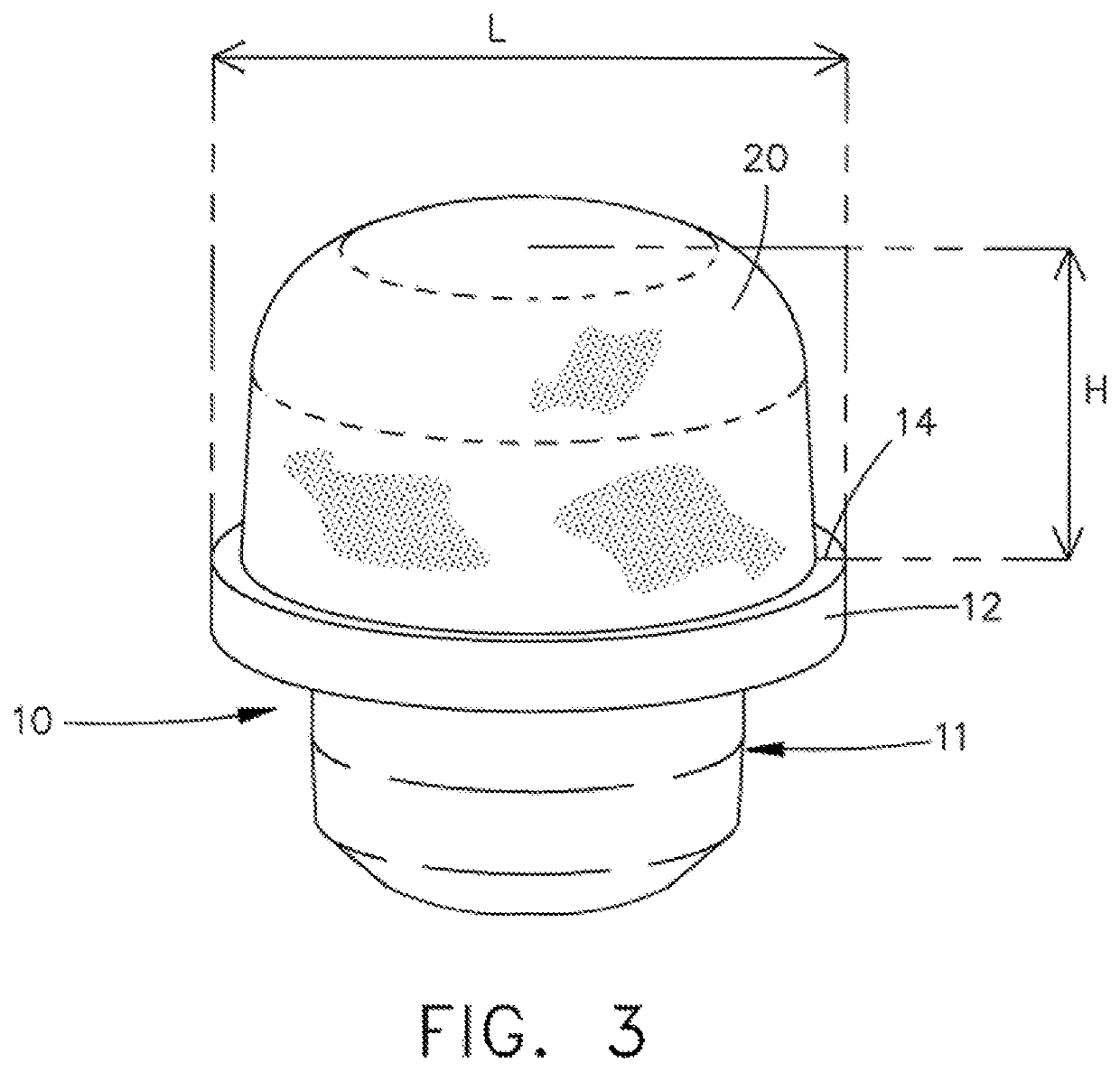 Cartridge for an applicator container