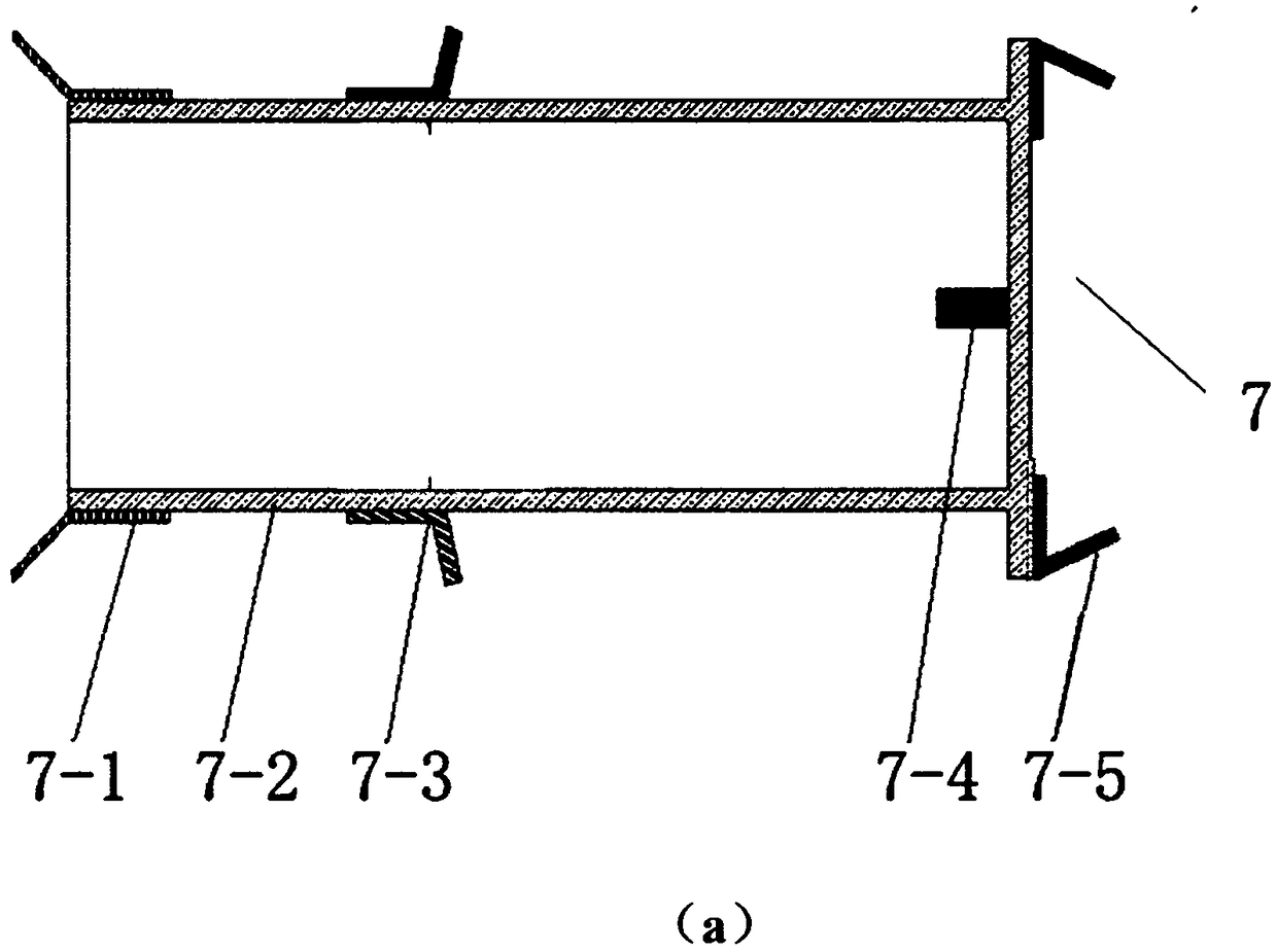 In-hole micro-shock sensor fixing and recycling device suitable for different apertures