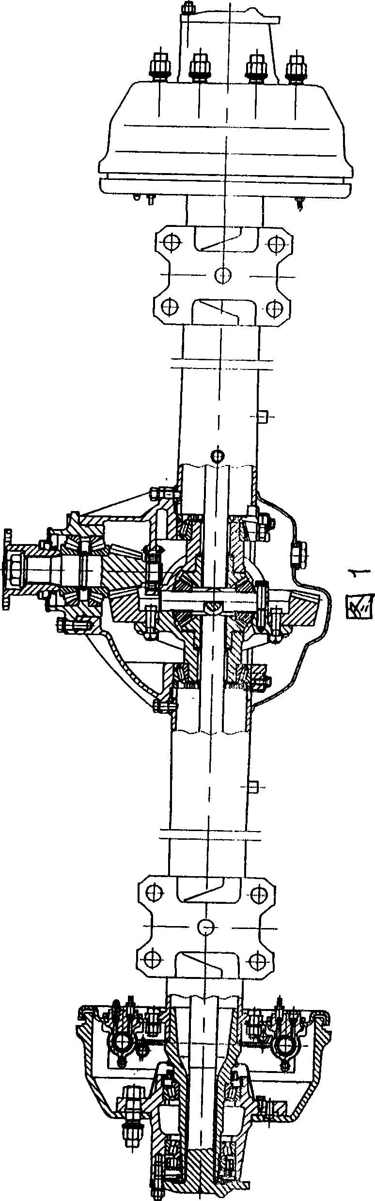 System and method for measuring and selecting drive gear installation distance adjusting shim of separated main gearbox assembly