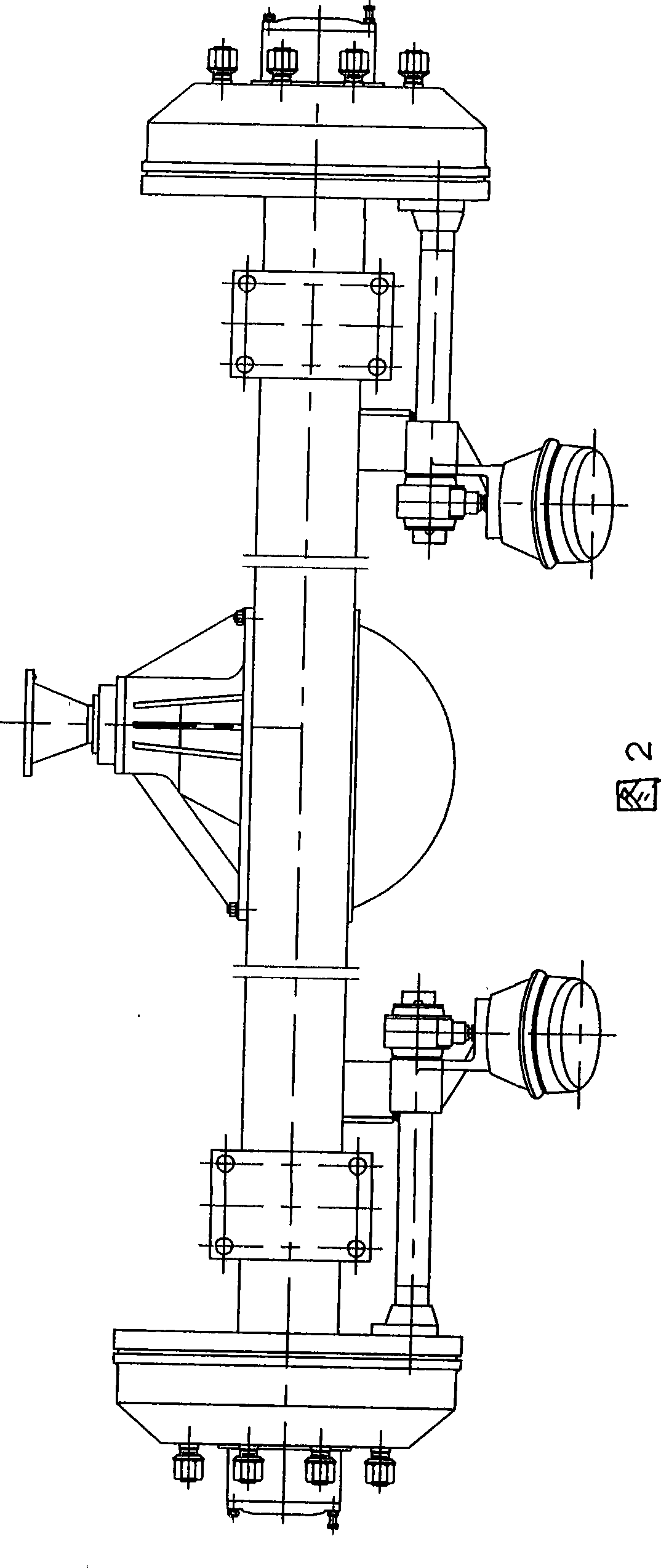 System and method for measuring and selecting drive gear installation distance adjusting shim of separated main gearbox assembly