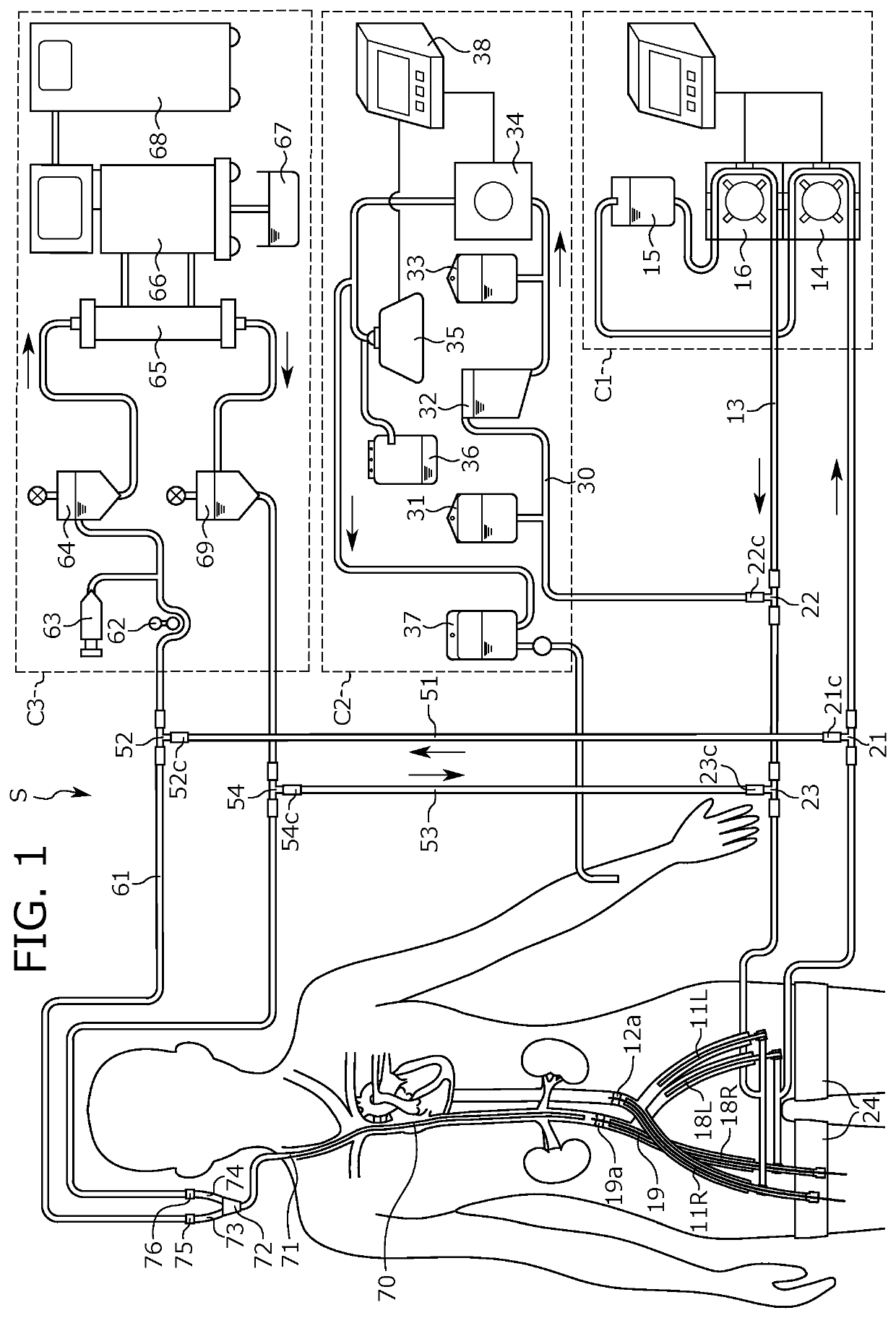 Perfusion device and method for operating same