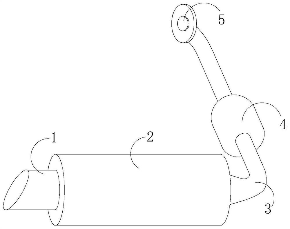 Exhaust pipe for diesel mining machinery