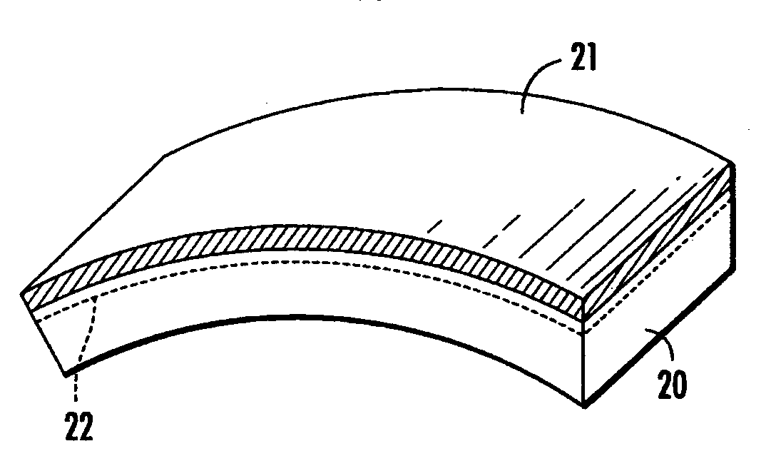 Structure made of foamed material