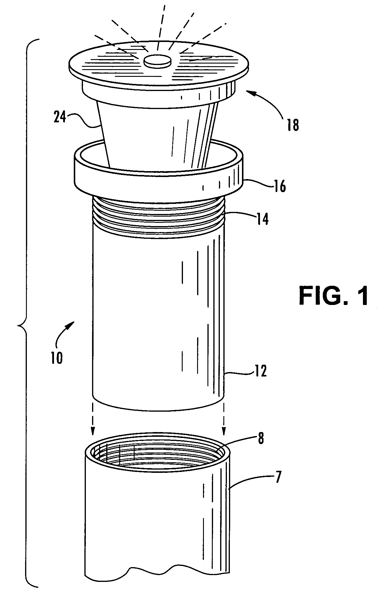 Sewer relief valve with integral disinfectant means