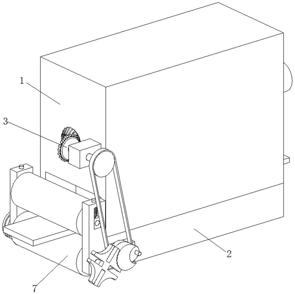 A continuous forging device with automatic cleaning function