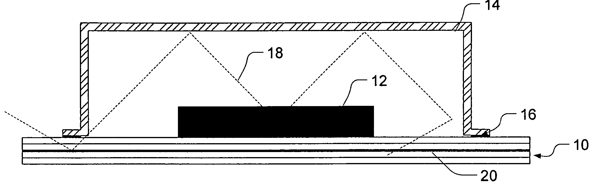 EMI absorbing shielding for a printed circuit board