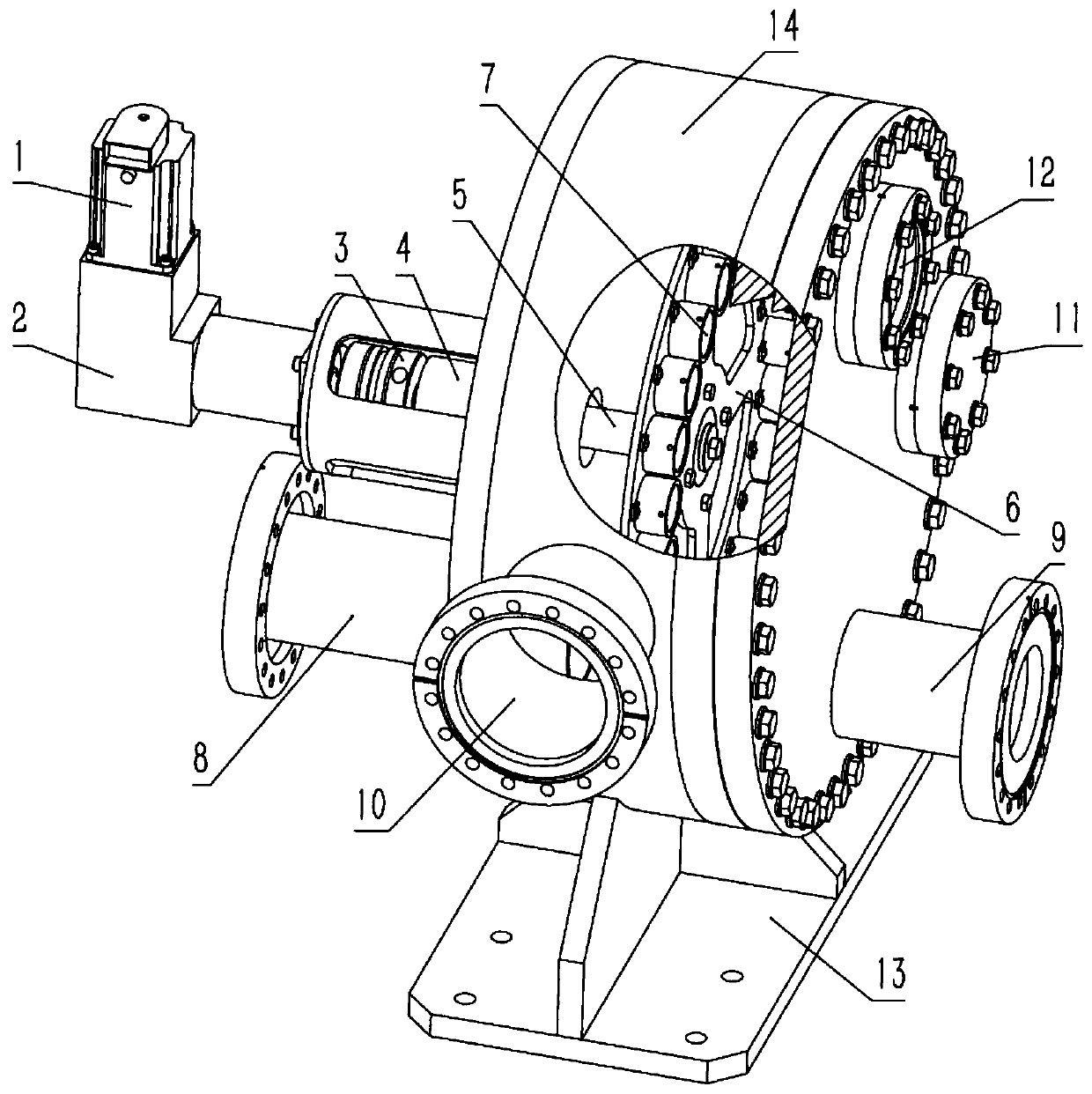 Wheel-shaft particle accelerator energy-reducing device and method for reducing energy in vacuum