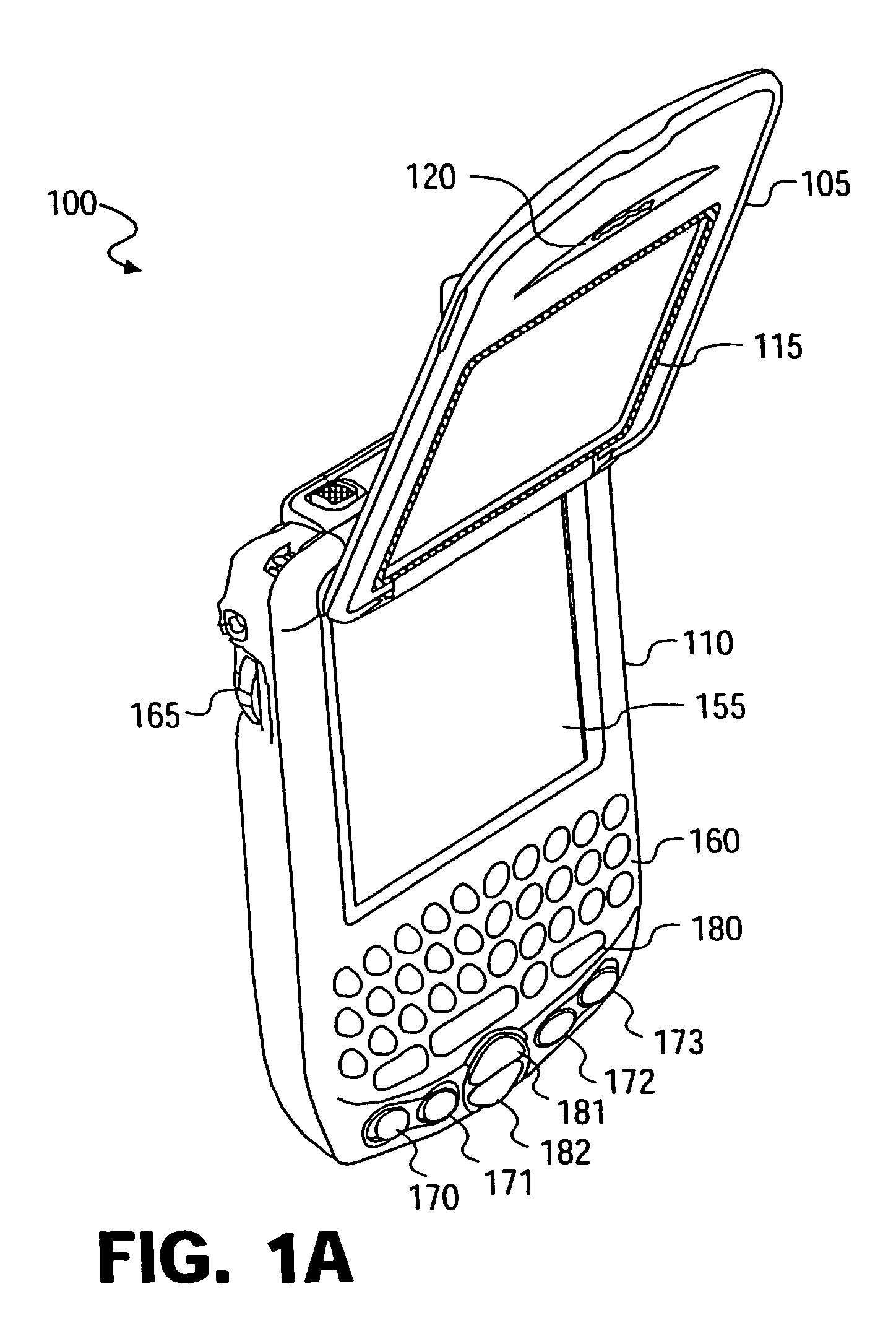 Navigating through a menu of a handheld computer using a keyboard