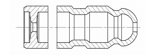 Integrated hydraulic tappet plunger and integral roller forming method thereof