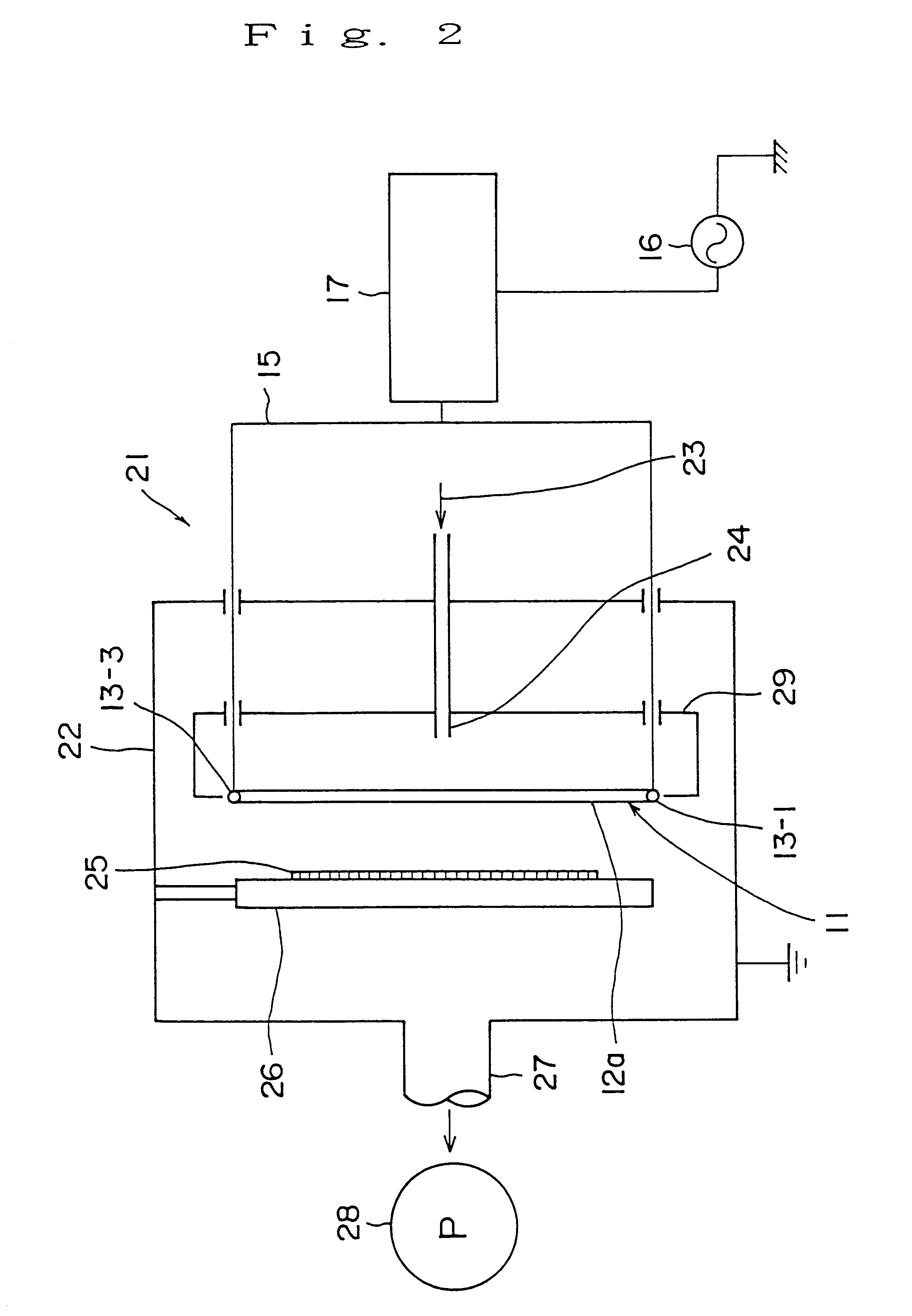 Discharge electrode, RF plasma generation apparatus using the same, and power supply method