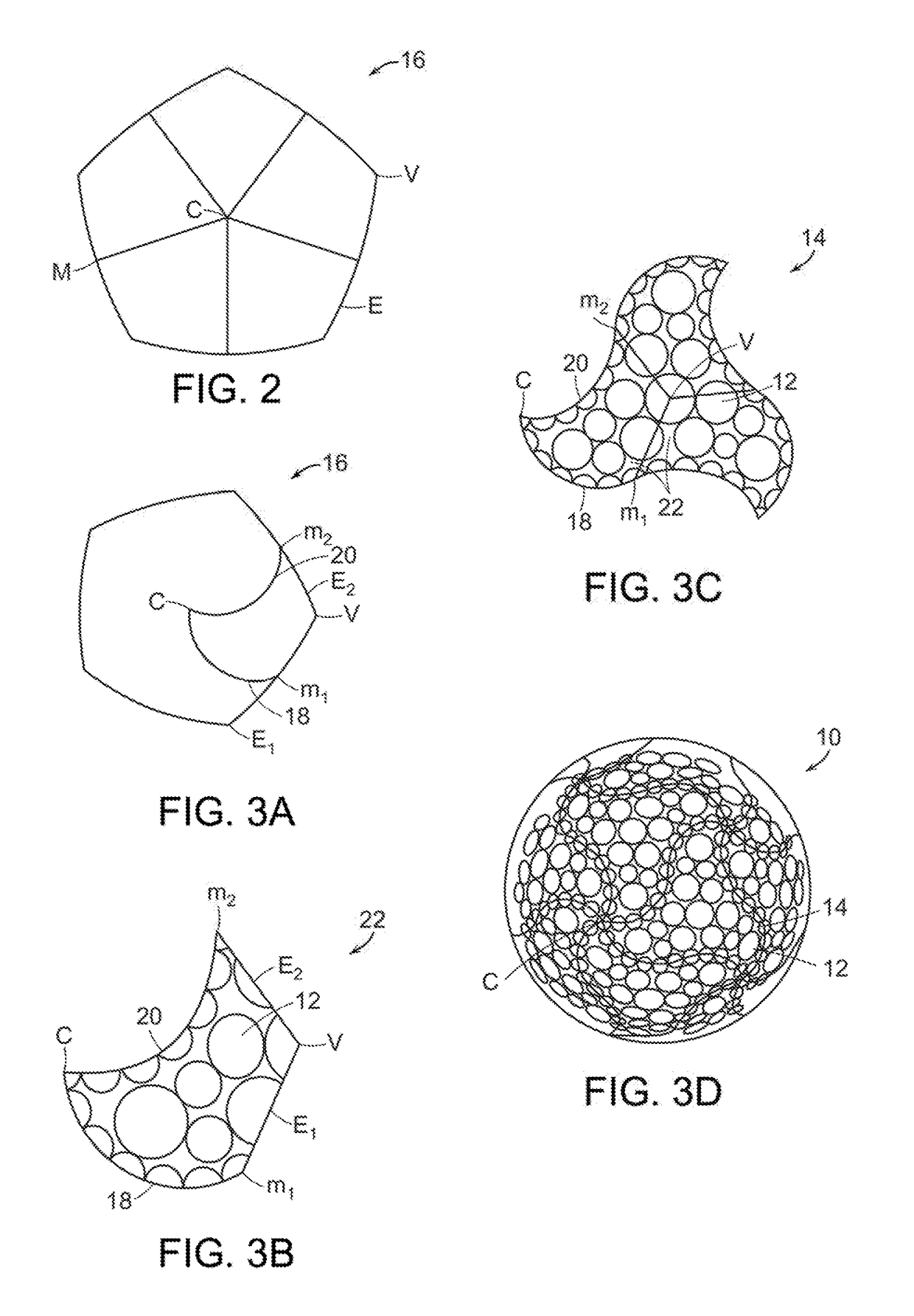 Dimple patterns for golf balls