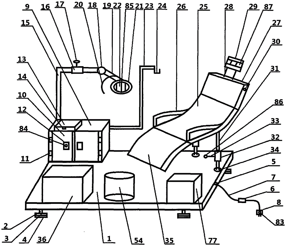 Emergency treatment device for patient with heart-lung diseases