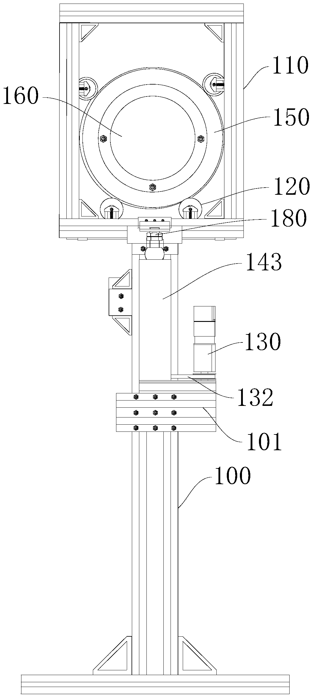 Glass substrate contrast ratio detection apparatus