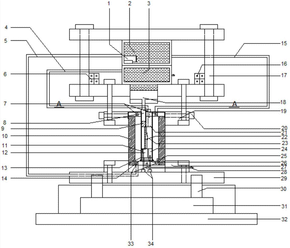 CT (computer tomography) real-time three-dimensional scanning seepage and shear coupling rock triaxial test system