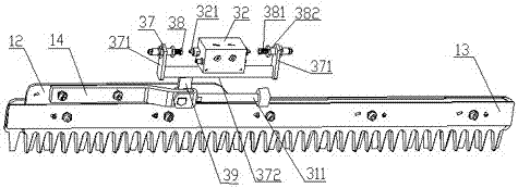 Pruning working head of a tree biomass energy shrub forest