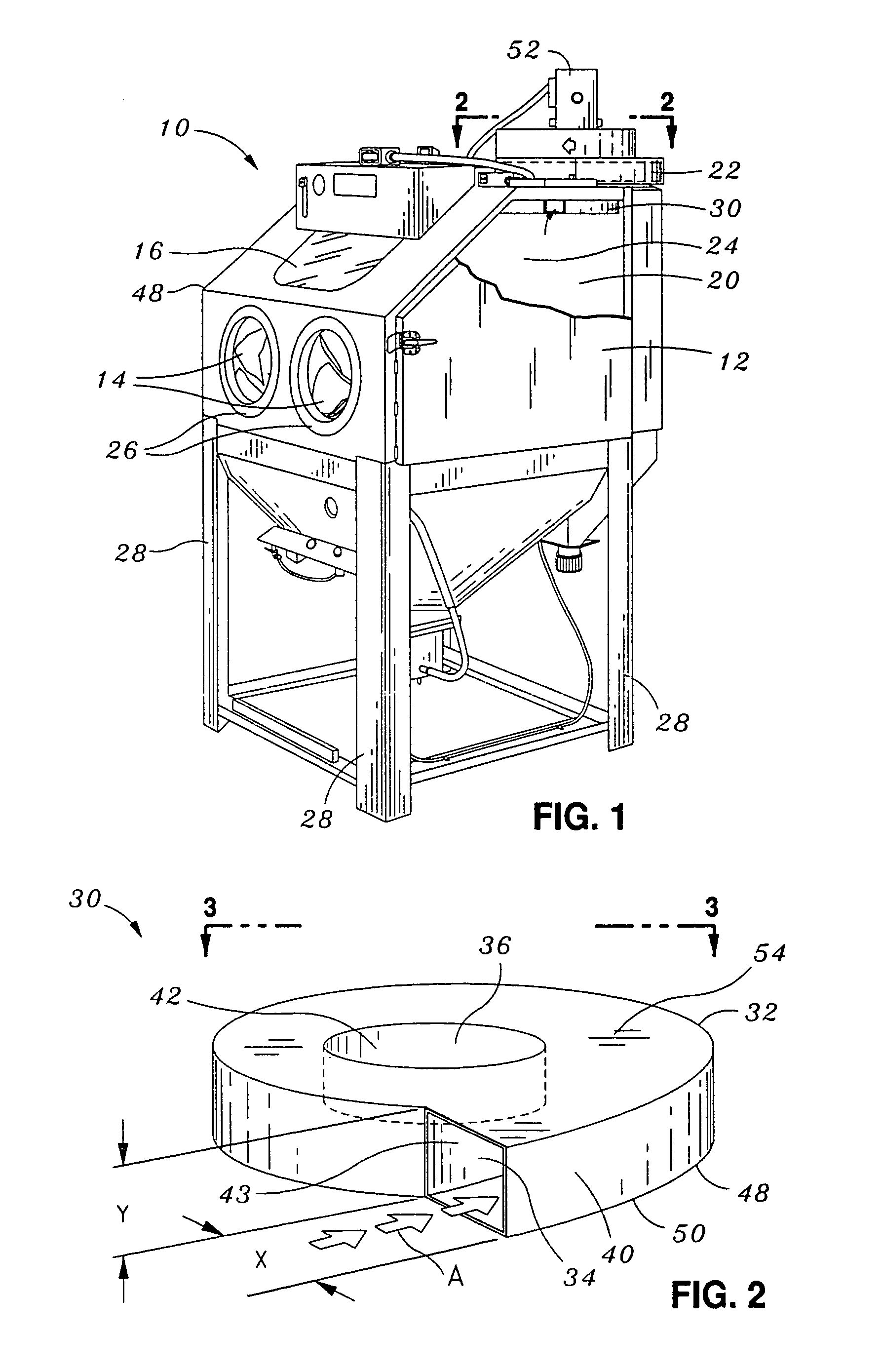 Abrasive and dust separator