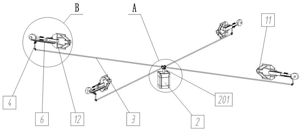 An embroidery machine cloth tensioning device for cross-stitch textile processing