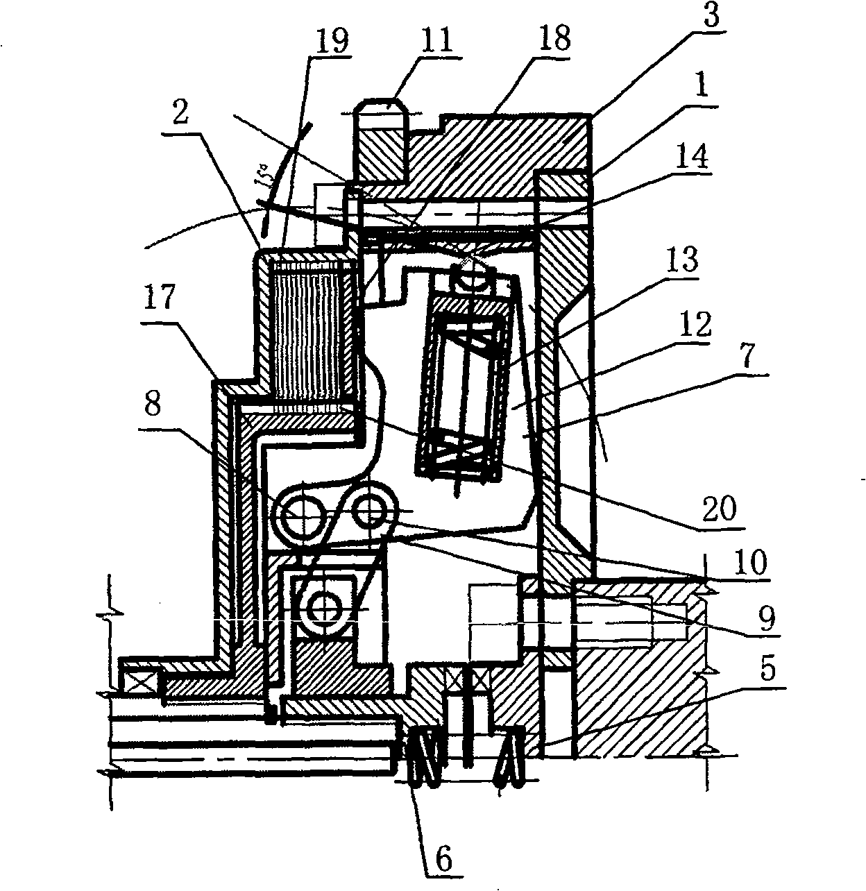 Automatic clutch for motorcycle