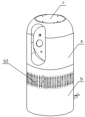 Intelligent sound box with home monitoring function