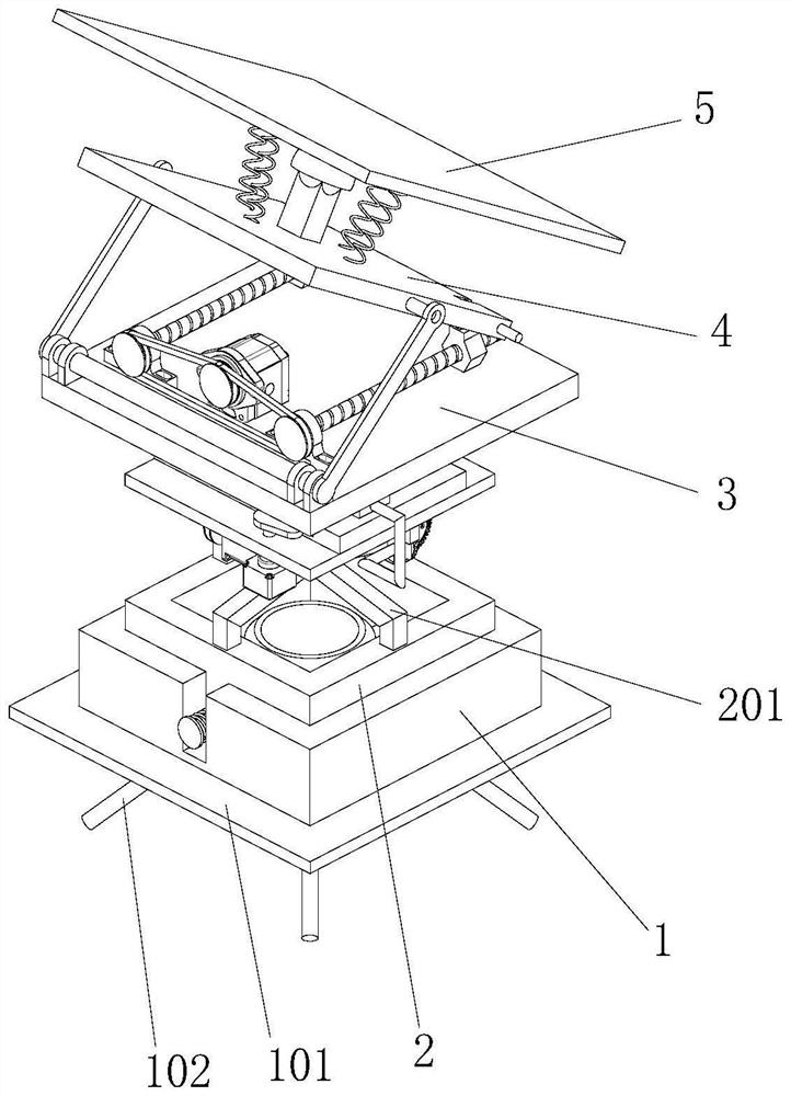 A system for installing photovoltaic panels