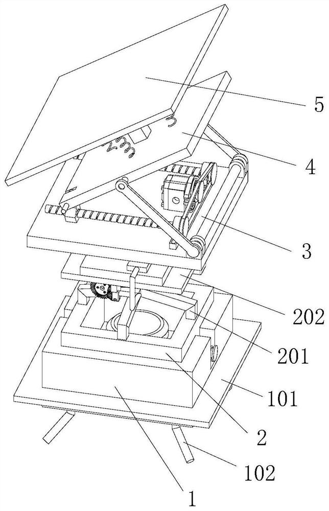 A system for installing photovoltaic panels