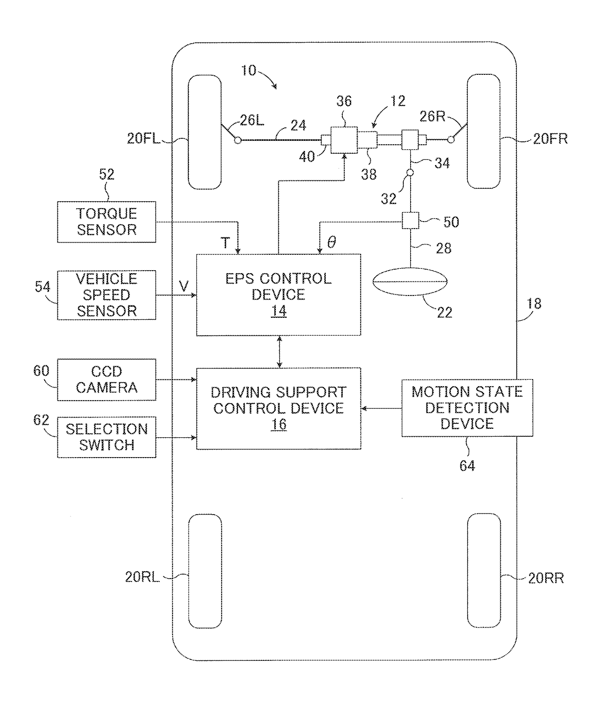 Steering reaction force control apparatus for vehicle