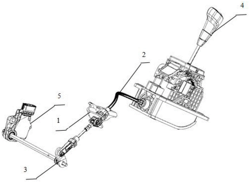 Gear shifting inhaul cable device and automatic gearbox gear shifting system