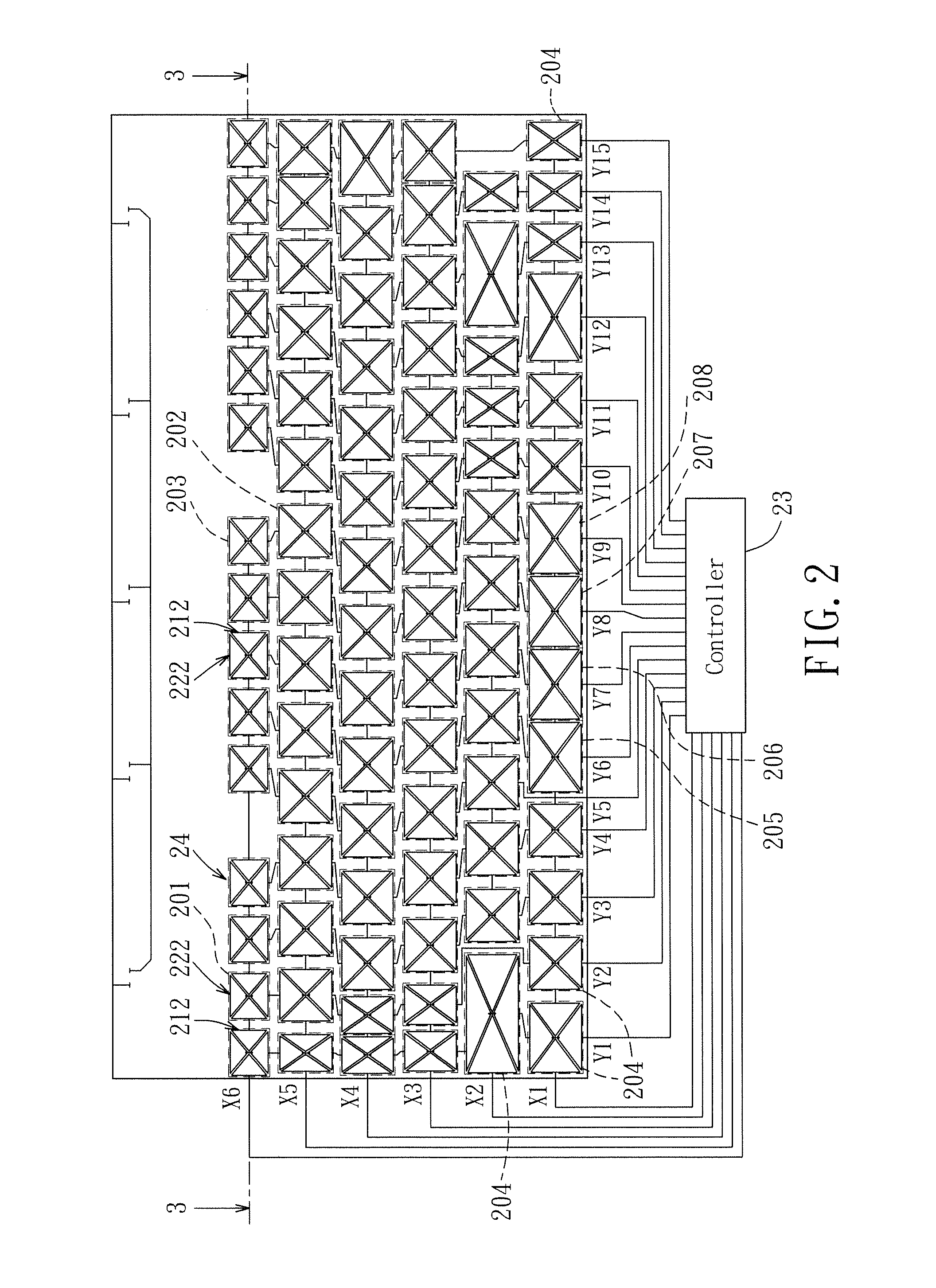 Capacitive touch keyboard