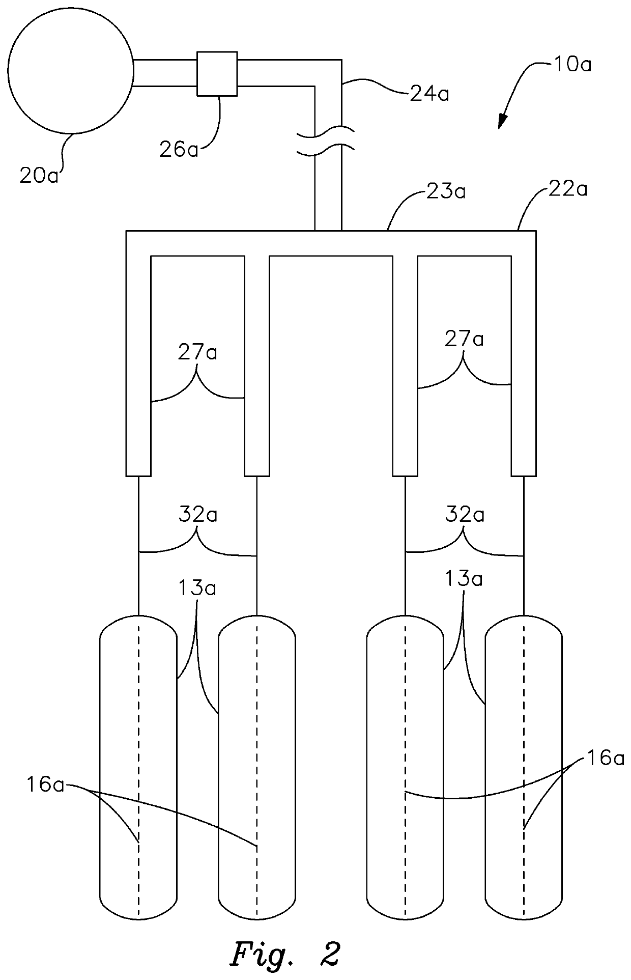 Cold gas system for fumigating soil