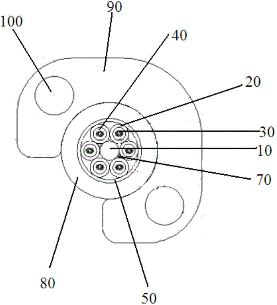 C-type-sleeve all-dielectric self-supporting optical cable used for access network and manufacturing method thereof