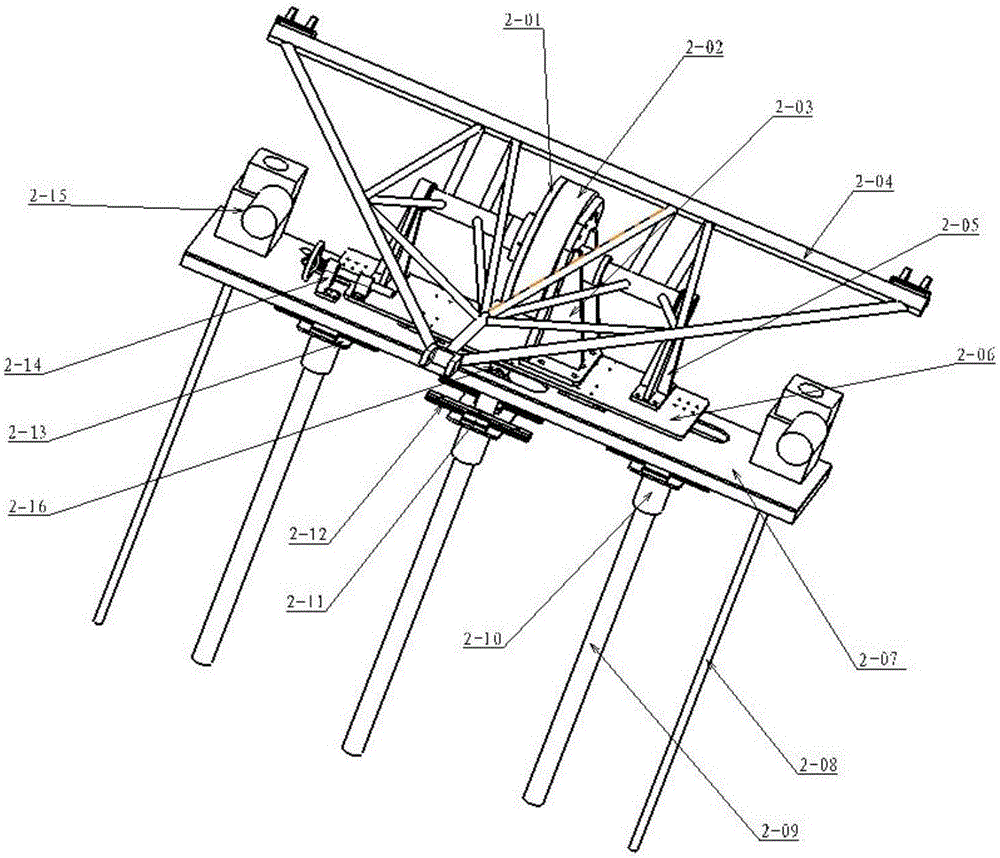 Airplane cabin door installing and posture adjusting device