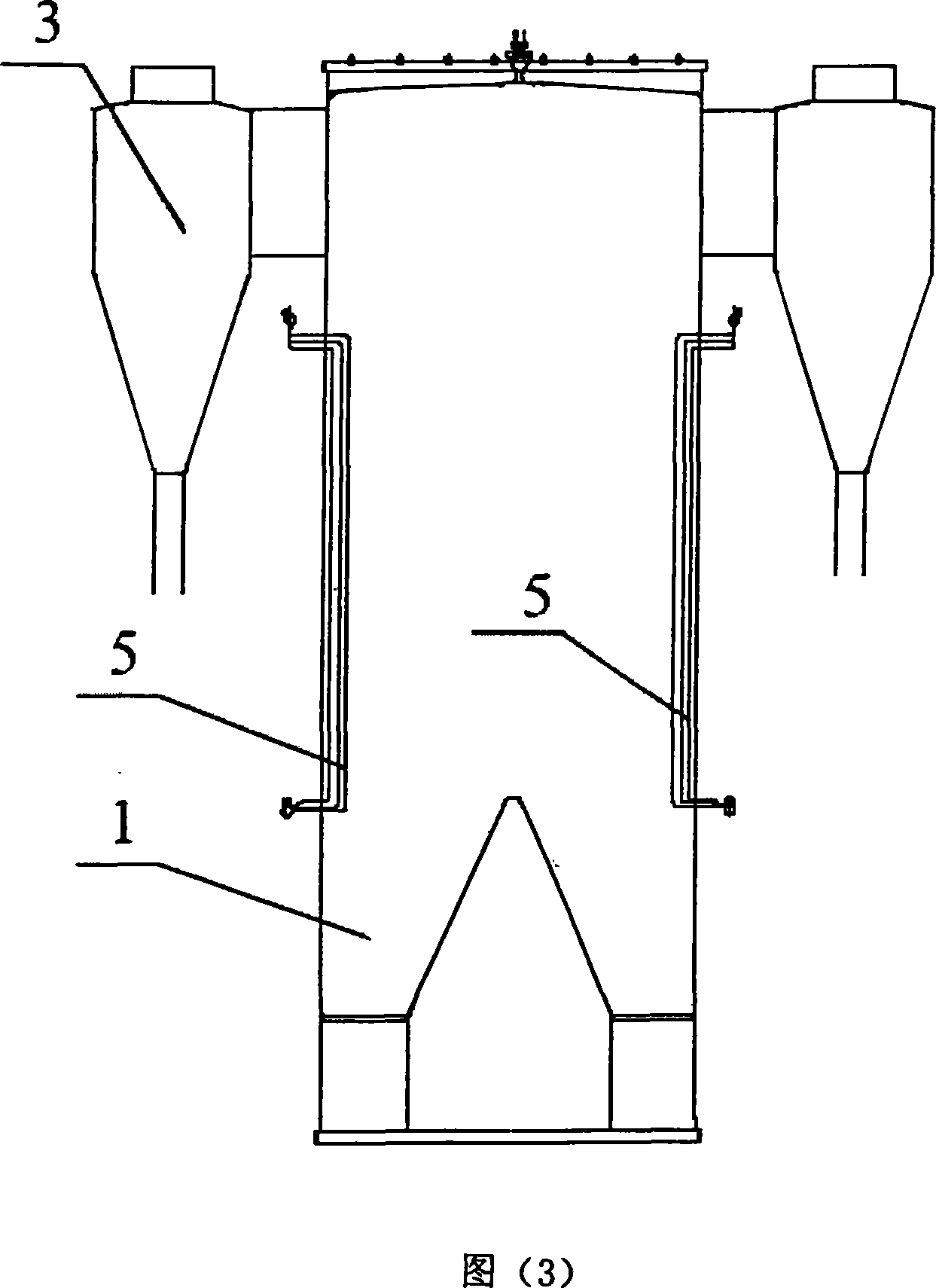 Screen type heated surface arrangement method for fluid bed boiler furnace