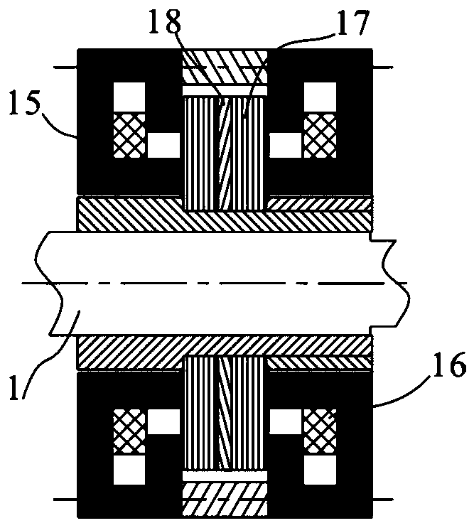 High-temperature rotor system axial force testing system and method